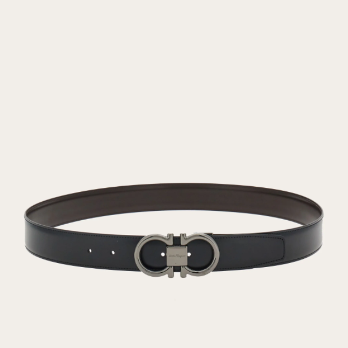 Ferragamo Gancini Belt - Black&Brown